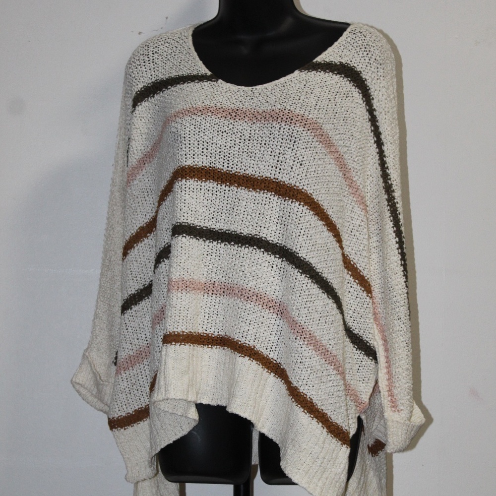 Adora Light Weight Striped Sweater.  Sz. L